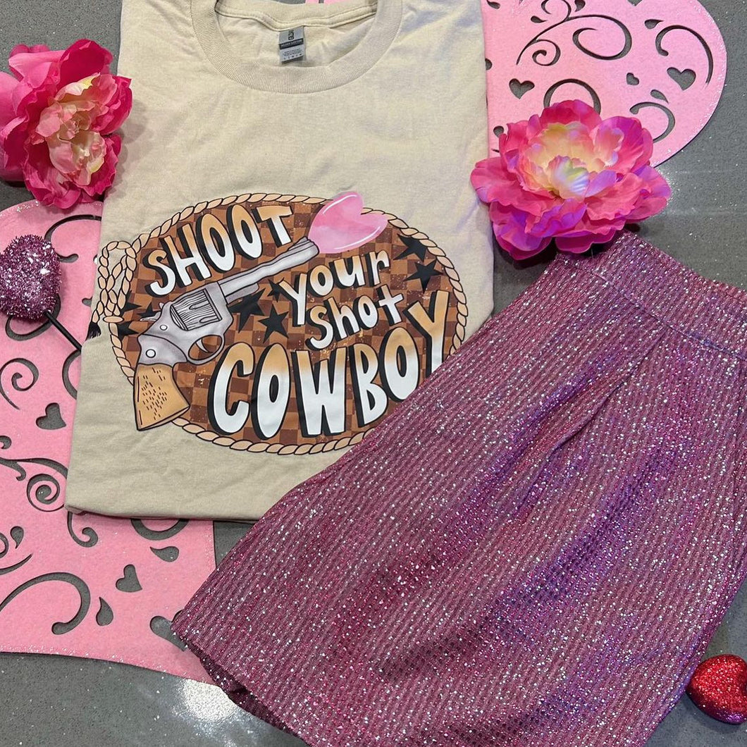 Shoot Your Shot Cowboy Tee